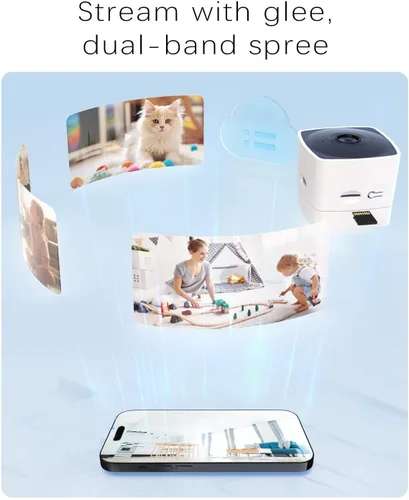 Miniatura 3 de blurams Cámaras de 5 GHz para seguridad del hogar, cámara de seguridad 2K para interiores, cámara para mascotas con aplicación de teléfono, cámara