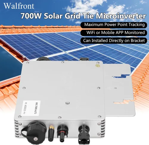 Miniatura 8 de Microinversor de lazo de rejilla solar de 700W, control WiFi móvil APP Monitoreo, salida de CA 120V para el sistema de energía solar casero
