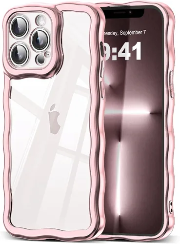 Miniatura 110 de SKYLMW Compatible con iPhone 6s Plus/6 Plus Case de 5.5", Linda Kawaii Marco Ondulado Rizado Forma de Marco Funda de Silicona Suave Resistente a