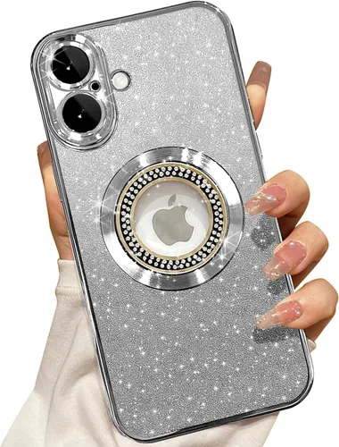 Miniatura 16 de Misscase Funda magnética con purpurina para iPhone 11 compatible con MagSafe, protección completa, delgada, a prueba de golpes, antiarañazos