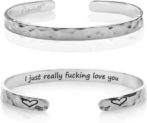 Miniatura 25 de Carviell Pulseras grabadas para mujer, inspiradoras, amistad, amor, mamá, hija, hermana, cristiana, graduación, conmemoración y regalos de boda, más