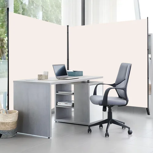 Miniatura 4 de Divisor de habitación, pantalla de privacidad de un solo panel de 6 pies, divisor de pared de tela ancha para interiores para separación