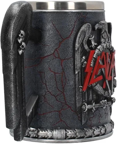 Miniatura 6 de Nemesis Now B4128M8 Slayer Tankard - Taza (5.5 in), color negro, resina con inserto de acero inoxidable, color gris