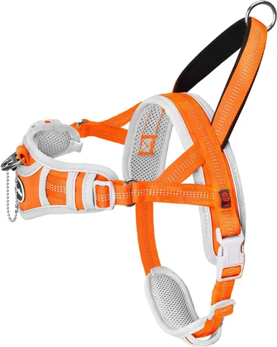 Miniatura 14 de ADVENTUREMORE Arnés para perros grandes, antitirones, arnés deportivo para perro, reflectante, transpirable, chaleco para perro, a prueba de Al
