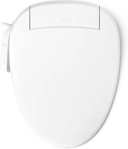 Miniatura 10 de Kohler PureWash E525 - Asiento de inodoro con bidé alargado, blanco, agua caliente, tapa de cierre silencioso, varita autolimpiante, presión de agua