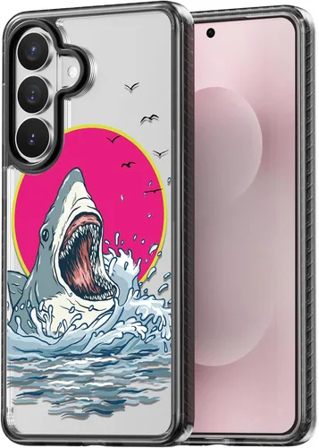 Miniatura 131 de Rosarnnah Funda compatible con Samsung Galaxy S24 Ultra, bonita estética, a la moda, divertida funda con estampado de gatito y gato, duradera a