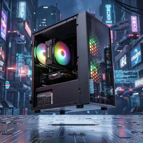 Miniatura 5 de STGAubron Computadora de escritorio para videojuegos, Intel i7 Xeon E5, Radeon RX 550 4G, 16 GB de RAM, SSD de 512 GB, WiFi 6, BT 5.0, ventilador