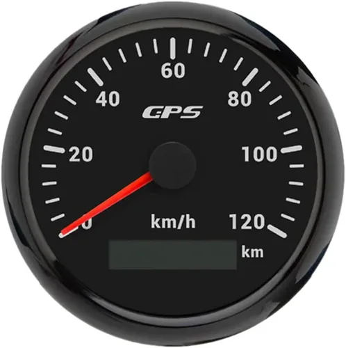 Miniatura 16 de ELING Velocímetro GPS de 3.346 in 0-200 MPH Kit de medidor de velocidad para coche, camión, motocicleta con 7 retroiluminaciones 12 V 24 V
