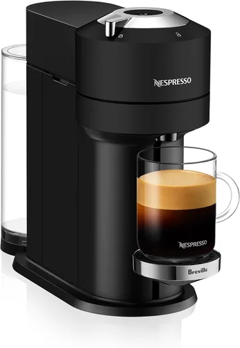 Miniatura 10 de Nespresso Vertuo Next Deluxe - Cafetera de café y café expreso, cromo puro con espumador de leche Aeroccino, 1.1 litros, color negro, cromo oscuro