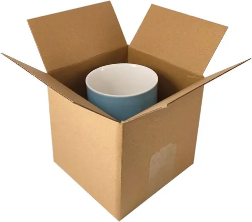 Miniatura 4 de zmybcpack Paquete de 40 cajas de 5x5x5 pulgadas de cartón corrugado para envío - Cajas de envío de cartón corrugado para correo, cajas de embalaje