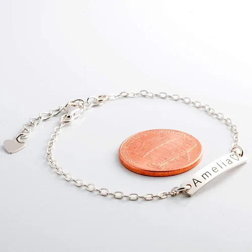 Miniatura 15 de Regalo personalizado Baby Name Bar opciones de joyería