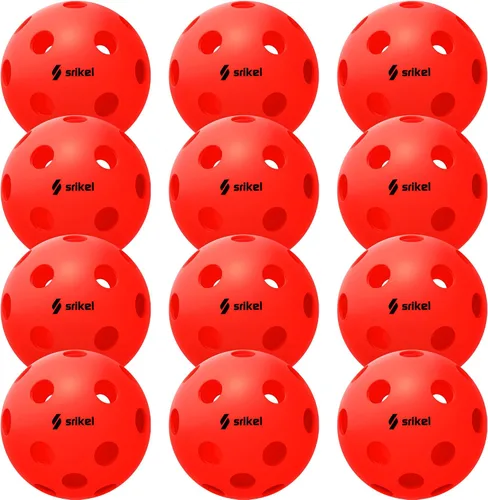 Miniatura 22 de Bolas de Pickleball Srikel para Exteriores - Bolas de Pickleball Aprobadas por USAPA, Diseño Roto-Moldeado Sin Costuras para Durabilidad, 4 Paquetes
