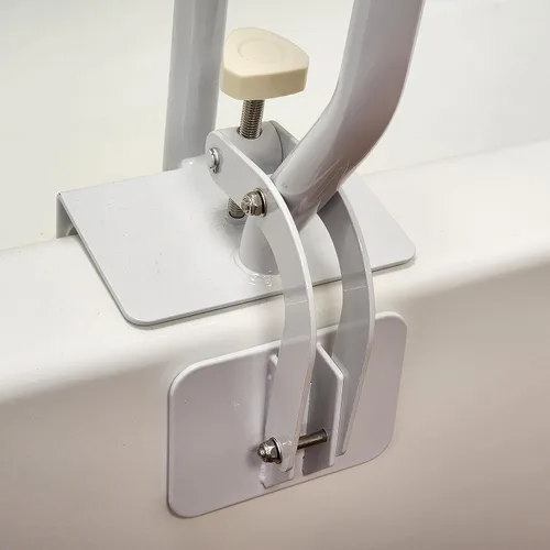 Miniatura 4 de Carex Riel blanco para bañera, barras de agarre para baño, bañeras y duchas, barandilla de agarre lateral y soporte, mango de ducha y abrazaderas