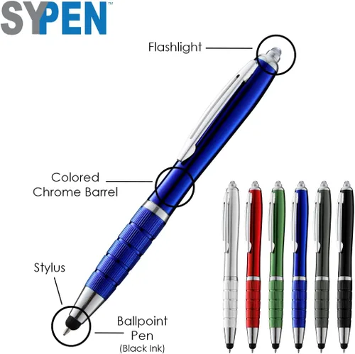 Miniatura 2 de SYPEN Bolígrafo personalizado, bolígrafo 3 en 1, lápiz táctil y bolígrafo linterna, bolígrafo de regalo personalizado para hombres, mujeres
