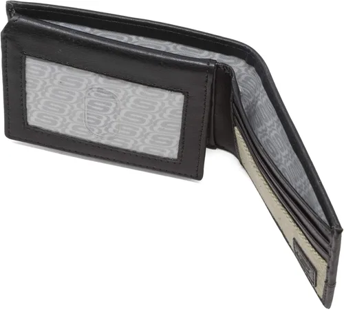 Miniatura 3 de Skechers Cartera de cuero RFID con bolsillo abatible para hombre