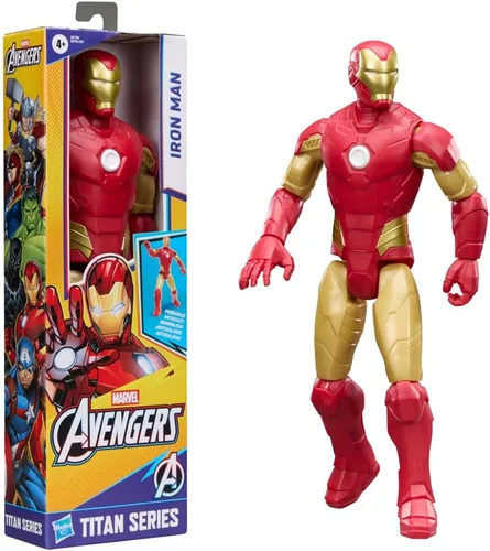Miniatura 3 de AVENGERS Marvel Titan Series Iron Man - Figura de acción de 11.5 pulgadas (11.5 in), figuras de superhéroes y juguetes para niños, a partir de 4 años