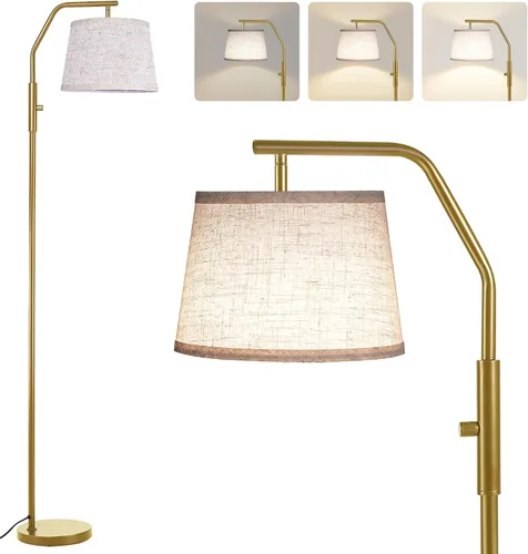 Miniatura 11 de SUNMORY Lámparas de pie para sala de estar, bombilla de 9 W incluida, lámpara alta para dormitorio con cabezal ajustable, lámpara de pie moderna