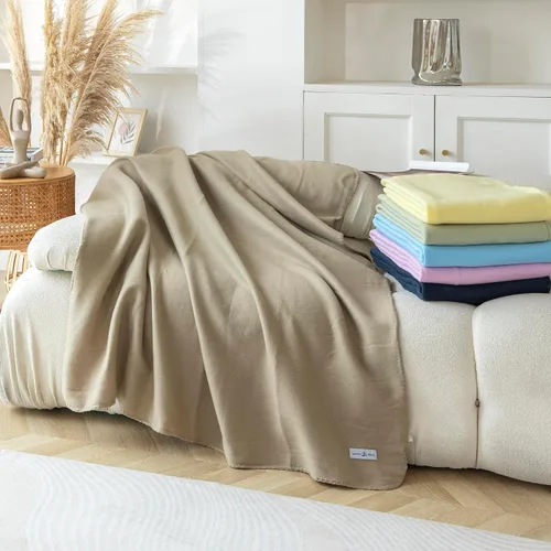 Miniatura 4 de Mantas de Vellón Mantas de Vellón a Granel Sólidas al Por Mayor Ligeras Cálidas Suaves para Cama de Mascotas Sofá Sillón Oficina Regalos de Boda
