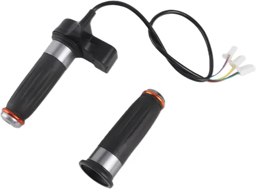 Acelerador de agarre de acelerador de velocidad de 3 velocidades, par de empuñaduras de acelerador de bicicleta eléctrica, mango universal para