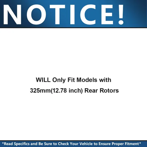 Miniatura 2 de Detroit Axle - Kit de freno trasero para Chevy Trailblazer EXT SSR GMC Envoy XL XUV Buick Rainier Saab 9-7X Reemplazo de 12.8" pulgadas Frenos