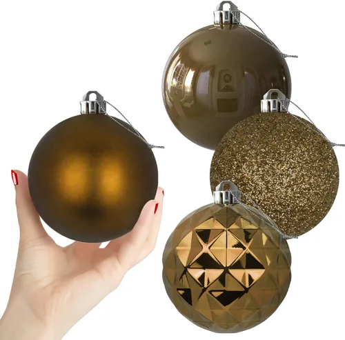 Miniatura 184 de Bolas de Navidad Grandes de 3.2" en Azul Bebé - Adornos para Árbol de Navidad, Bolas Colgantes Inastillables para Cumpleaños, Halloween, Boda