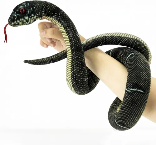 Miniatura 8 de Juguete de Peluche de Serpiente, 52 pulgadas, Lavable, Juguete de Peluche de Serpiente Simulada para Abrazar, Suave y Lindo Regalo para Niños