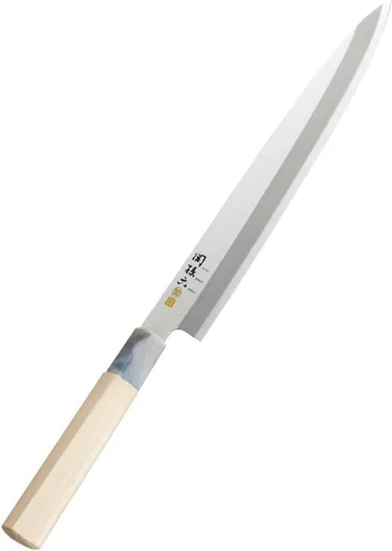 Kai KAI AK5068 - Cuchillo Sashimi, Seki Magoroku Ginju, acero inoxidable, 9.4 pulgadas (9.449 in), fabricado en Japón, fácil de limpiar