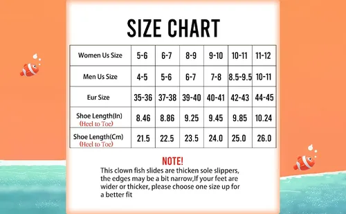 Miniatura 6 de Jerzmy Cute Clown Fish Cloud Slides for Boy Girl Kids Toddler, Soft Novelty Funny Animals House Slippers Non-Slip Beach Shoes for Indoor Outdoor