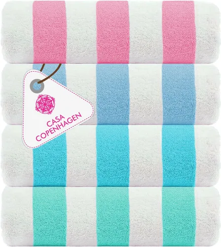 Miniatura 109 de CASA COPENHAGEN Solitaire Juego de 6 toallas - Negro, 600 GSM 2 toallas de baño 2 toallas de mano 2 toallitas, diseñadas en Dinamarca, hechas