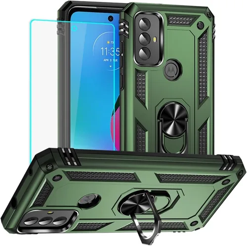 Miniatura 16 de Yiakeng Funda para Moto G Play 2023, Funda para Teléfono Moto G Play 2023 con protector de pantalla HD, fundas protectoras de grado militar con Moto