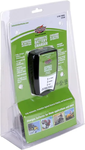 Miniatura 2 de Interstate Batteries Powersports - Cargador de batería de 1.0 amperios - Plomo ácido sellado o AGM - Motocicletas, ATV, Marina, motos de nieve