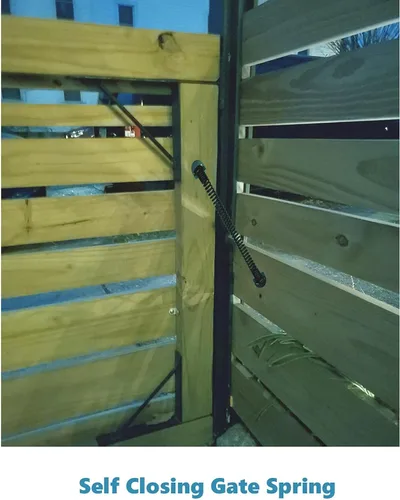 Miniatura 6 de 2 muelles de puerta de cierre automático de 14 pulgadas para puertas izquierda o derecha y puertas de metal al aire libre