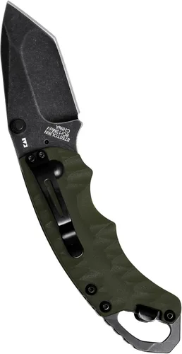 Miniatura 7 de Kershaw - Cuchillo de bolsillo de choque, dentado negro (1605CKTST); hoja de acero inoxidable de 3.1 pulgadas con revestimiento de óxido negro