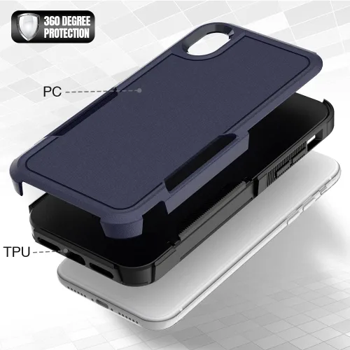 Miniatura 343 de Jeylly Funda para iPhone SE/Funda para iPhone 5S, Exterior de Plástico Duro que Absorbe Golpes + Interior de Silicona de Goma Defensor contra