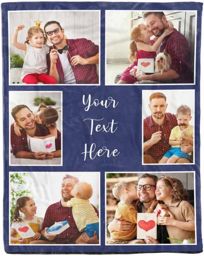 Miniatura 22 de D-Story Manta de hijo, divertidas mantas personalizadas con fotos, regalo para papá, manta de disfraz, regalo para hija, regalos personalizados