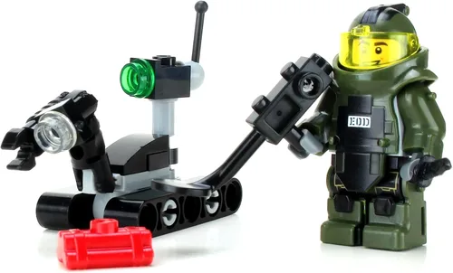 Miniatura 2 de Battle Brick Equipo de eliminación de EOD y robot US Navy Custom Set