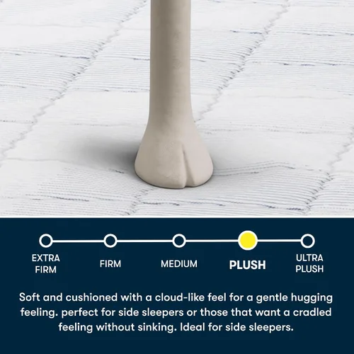 Miniatura 4 de Serta Five Star Mattress Tranquility - Colchón individual de felpa de 12 pulgadas, gel refrescante, soporte zonificado, alivio de presión, cama