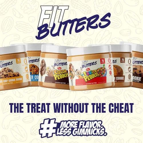 Miniatura 7 de FIt Butters Rory's Cookie Monster Madness (Galletas y Crema de Galleta Mantequilla de Anacardo), Mantequilla de Nueces con Proteína Añadida y Aceite