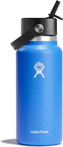 Miniatura 69 de Hydro Flask Botella de agua – Acero inoxidable aislado – Tapa flexible con popote de boca ancha, antiderrames, a prueba de fugas y recargable en 32