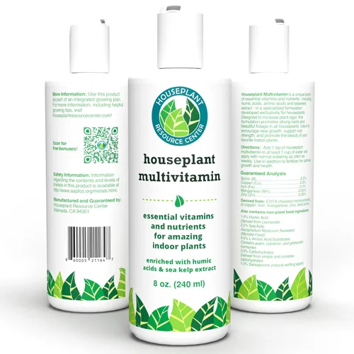 Miniatura 8 de Potenciador de micronutrientes, algas marinas y ácido húmico para plantas de interior (pares con fertilizante) - Multivitamínico para plantas