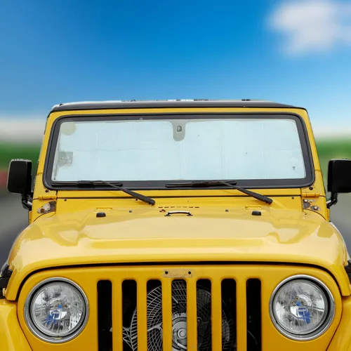 Miniatura 6 de JeCar Parasol plegable para parabrisas de papel de aluminio para Jeep Wrangler JK JKU 2007-2018 y Jeep Wrangler TJ LJ 1997-2006