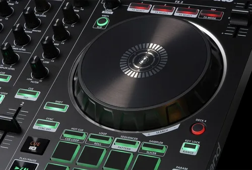 Miniatura 9 de Roland DJ-202 Paquete de controlador DJ con funda, auriculares y paño de pulido de Austin Bazaar