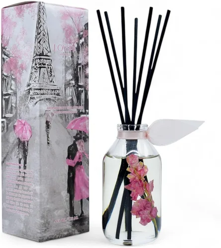 Miniatura 47 de Set de difusor de cañas, difusor de aceite perfumado con aroma a ámbar romántico y varillas, accesorios de fragancia para el hogar para decorar