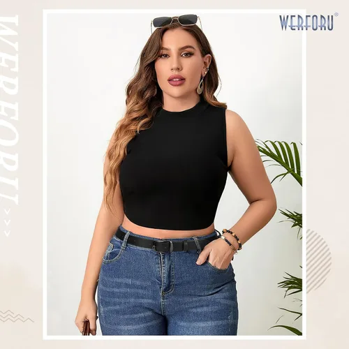 Miniatura 2 de WERFORU Cinturón de cuero negro para mujer, hebilla pulida de talla grande para pantalones vaqueros