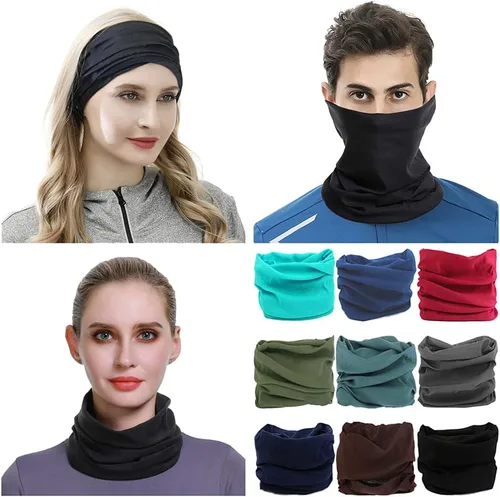 Miniatura 8 de VANCROWN - Diadema, bufanda, cinta para la cabeza, cubrebocas, bandana, para mujeres y hombres