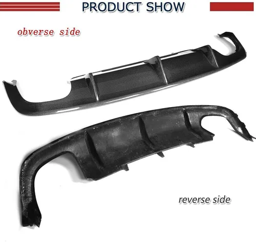 Miniatura 6 de Borde de parachoques trasero de fibra de carbono compatible con Audi A5 Sline S5 4 puertas 2 puertas 2012-2016 cubierta de parachoques trasero borde