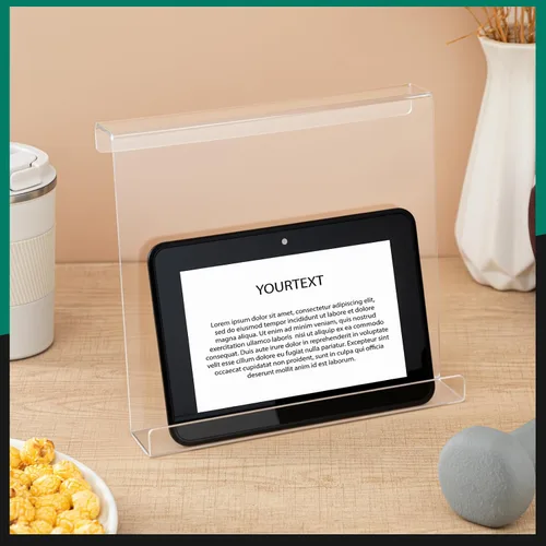 Miniatura 7 de Jetec Soporte para libros para cinta de correr, estante de lectura acrílico transparente para cinta de correr, soporte universal, tableta, revistas