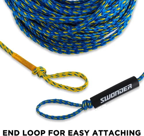 Miniatura 4 de Swonder Cuerdas de remolque de 2 secciones para tubería, 1-4 cuerdas de 60 pies para tubos remolcables