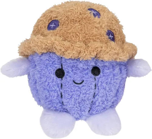 Miniatura 8 de BumBumz Peluches BreakfastBumz de 4.5 pulgadas Paquete de 5 - Muffin de Arándanos Melissa, Café Colton, Tostada con Mermelada Arcoíris Timothy