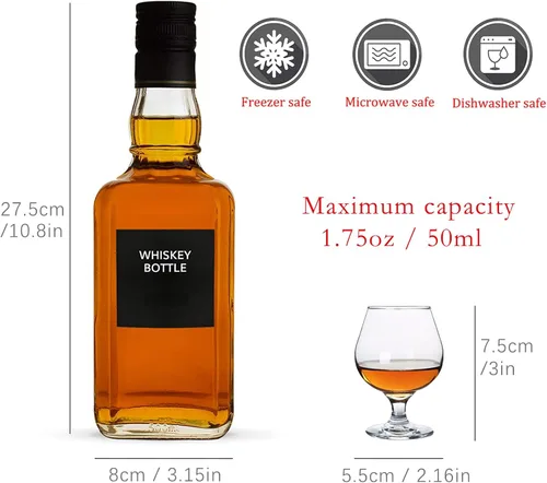 Miniatura 2 de Glsairy Lindos vasos de chupito pequeños de brandy juego de 8 Copas de coñac Vasos de puerto Vasos de tequila (1.75 oz 1.7 fl oz)